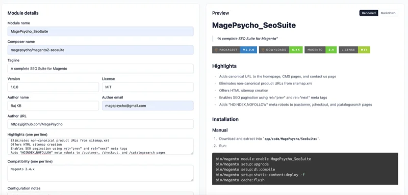 Magento 2 README Generator thumbnail